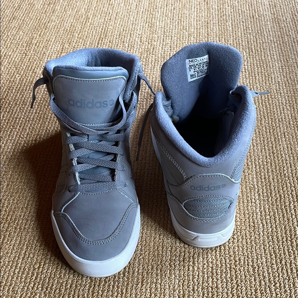 adidas Gray High-Top Sneakers